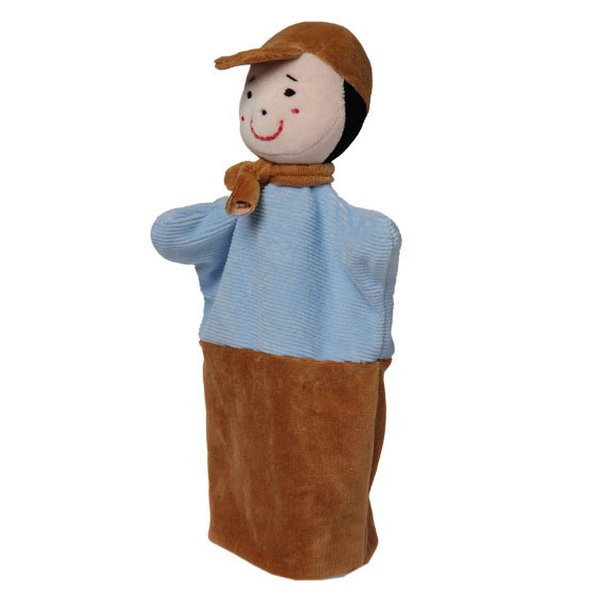Plyšová maňuška Chlapec, 28 cm