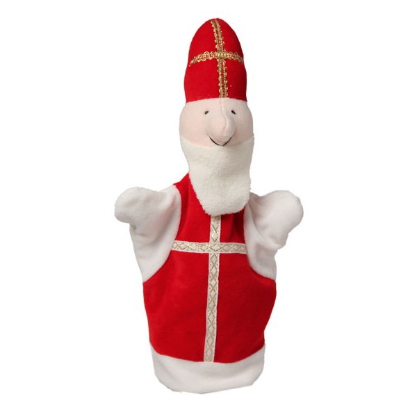 Plyšová maňuška Mikuláš, 28 cm
