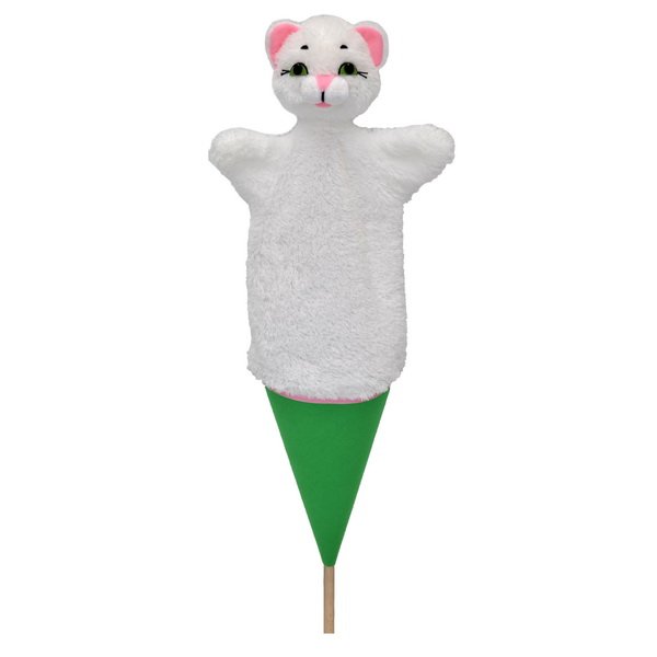 Kornútová bábka 3v1 Mačička biela, 54 cm