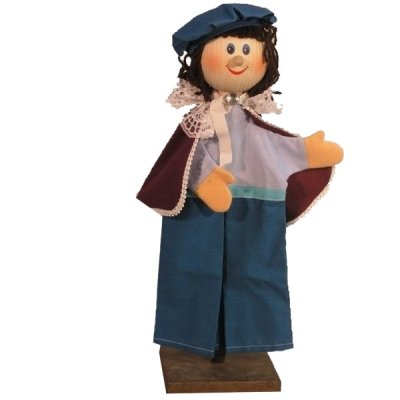 Maňuška s drevenou hlavou Princ, 35 cm