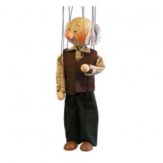 Drevená marioneta Deduško, 35 cm