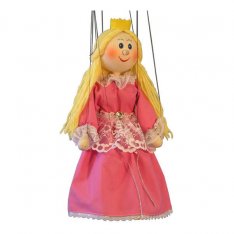 Drevená marioneta Princezná, 35 cm