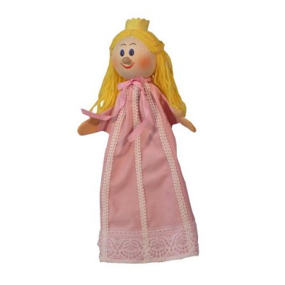 Maňuška s drevenou hlavou Princezná, 35 cm