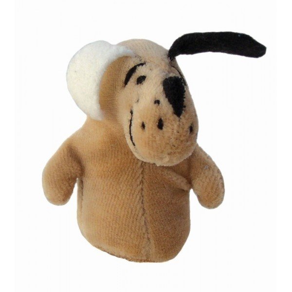 Prstová maňuška Psík Basset, 8 cm