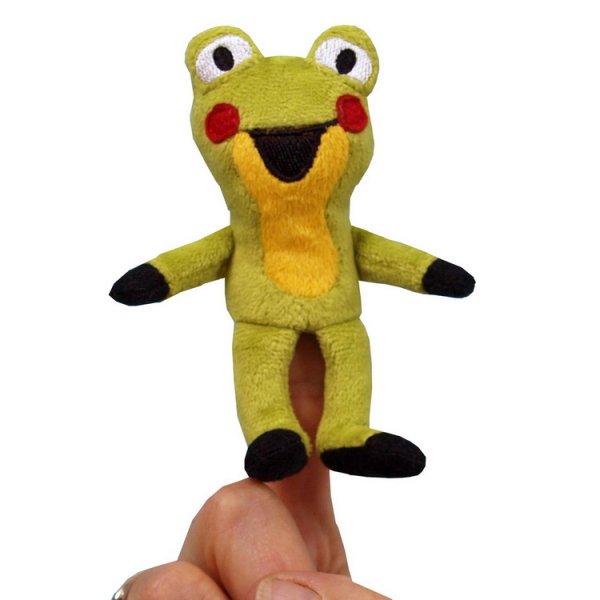 Prstová maňuška Žabka, 10 cm