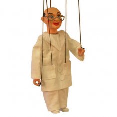 Sádrová marioneta Doktor, 20 cm