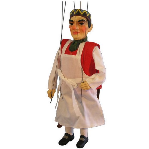Sádrová marioneta Krčmár, 35 cm