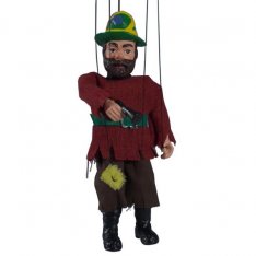 Sádrová marioneta Lúpežník, 20 cm
