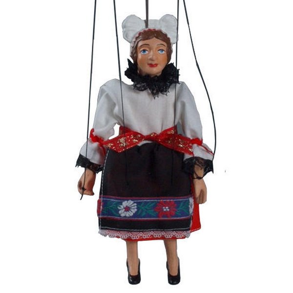 Sádrová marioneta Marienka, 20 cm