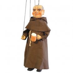 Sádrová marioneta Mnich, 35 cm