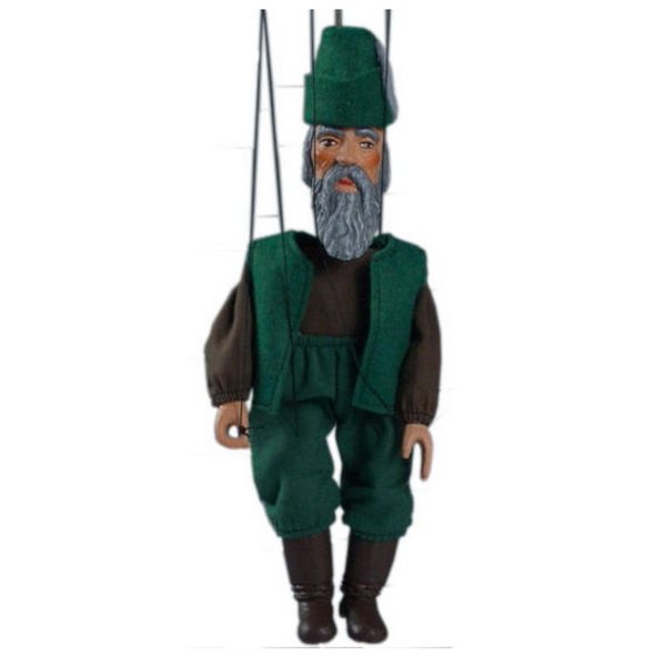 Sádrová marioneta Poľovník, 20 cm
