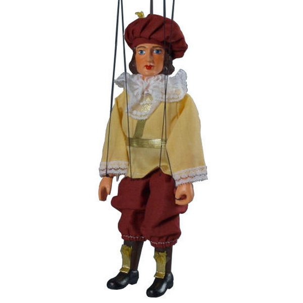 Sádrová marioneta Princ, 20 cm