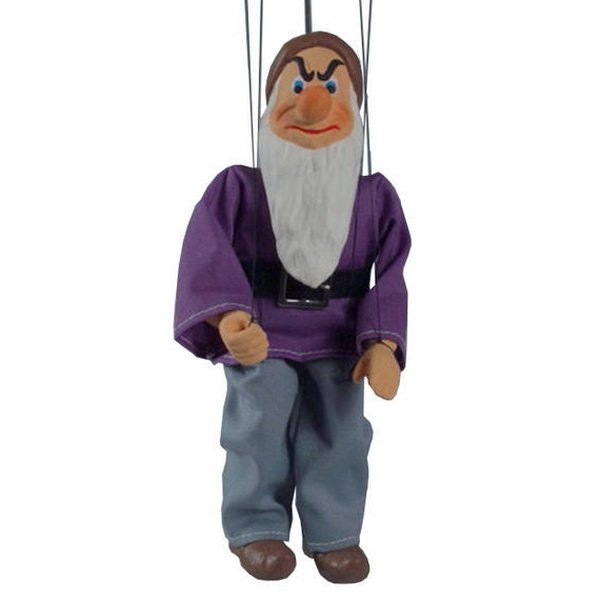 Sádrová marioneta Trpaslík Frfľoš, 20 cm