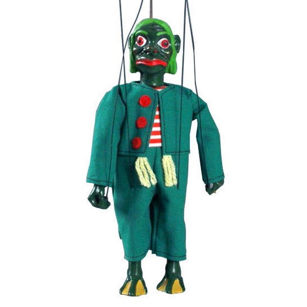 Sádrová marioneta Vodník, 20 cm