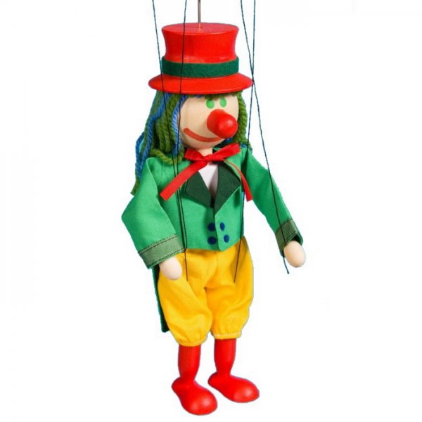 Drevená marioneta Vodník, 20 cm