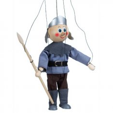 Drevená marioneta Zbrojnoš, 20 cm