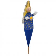 Kornútová bábka 3v1 Víla polnočná, 59 cm