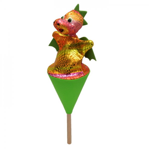 Kornútová bábka Drak dúhový, 20 cm