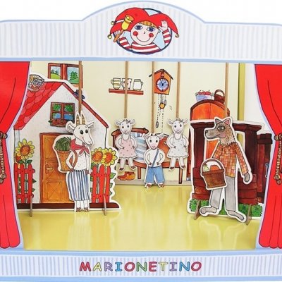 Marionetino Bábkové divadlo rozprávky 3v1 Červená Čiapočka