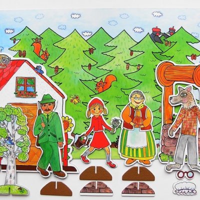 Marionetino Bábkové divadlo rozprávky 3v1 Červená Čiapočka