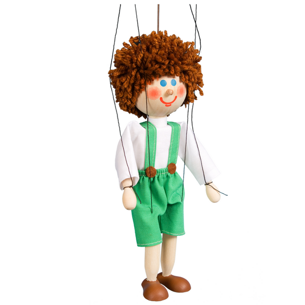 Drevená marioneta Janko, 20 cm