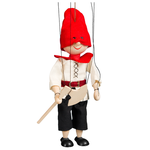 Drevená marioneta Kat, 20 cm