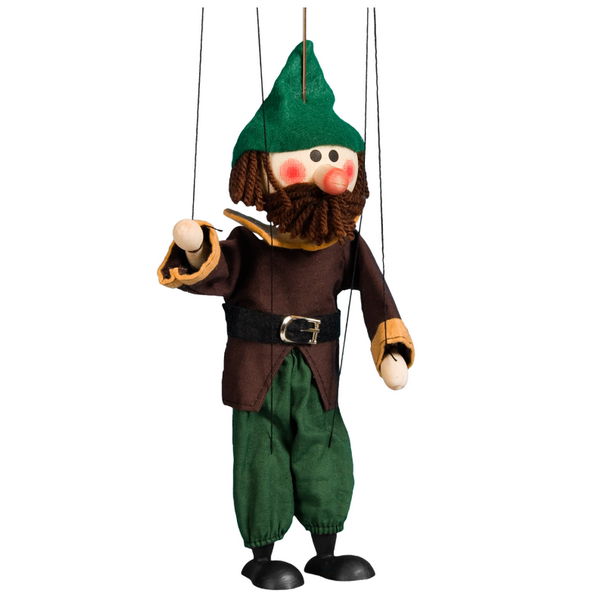 Drevená marioneta Lúpežník, 20 cm