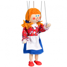 Drevená marioneta Marienka, 20 cm