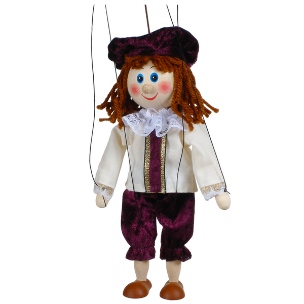 Drevená marioneta Princ chudý, 20 cm