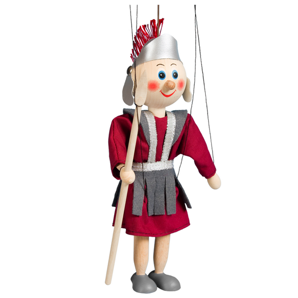 Drevená marioneta Rímsky vojak, 20 cm