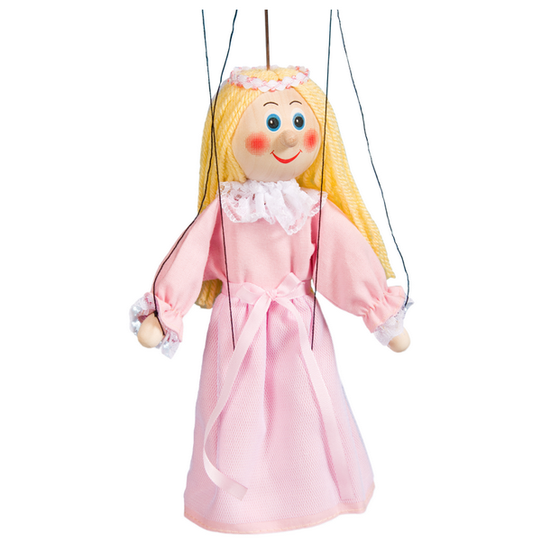 Drevená marioneta Šípková Ruženka, 20 cm