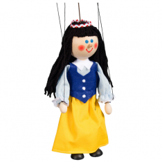 Drevená marioneta Snehulienka, 20 cm