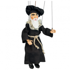 Sádrová marioneta Faust, 20 cm