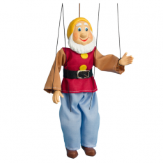 Sádrová marioneta Trpaslík Hanblík, 20 cm