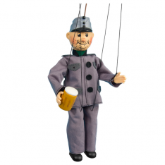 Sádrová marioneta Vojak Švejk, 20 cm