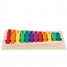 Goldon Metalofón na doske farebný, diatonický, 12 kláves
