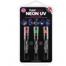 Paint Glow Sada ceruziek na tvár a telo 3 ks, NEON UV