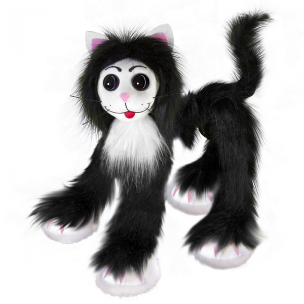 Dandy Toys Marioneta Mačiatko čiernobiele