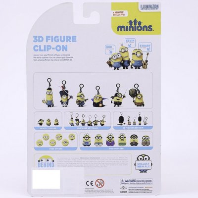 Minions 3D figurka kľúčenka s príveskom, 7cm