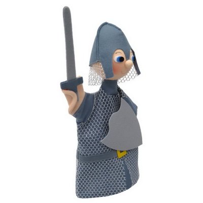 Maňuška klasická Rytier strieborný, 28 cm