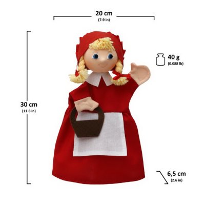 Maňuška Červená čiapočka, 30 cm