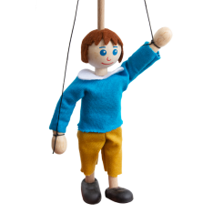 Drevená marioneta Janko, 14 cm