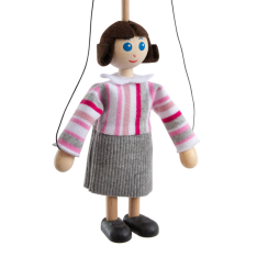 Drevená marioneta Mamina, 14 cm