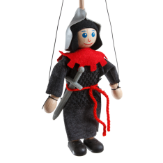 Drevená marioneta Rytier, 14 cm