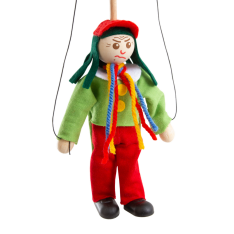 Drevená marioneta Vodník, 14 cm