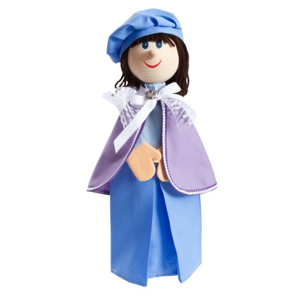 Maňuška s drevenou hlavou Princ, 35 cm