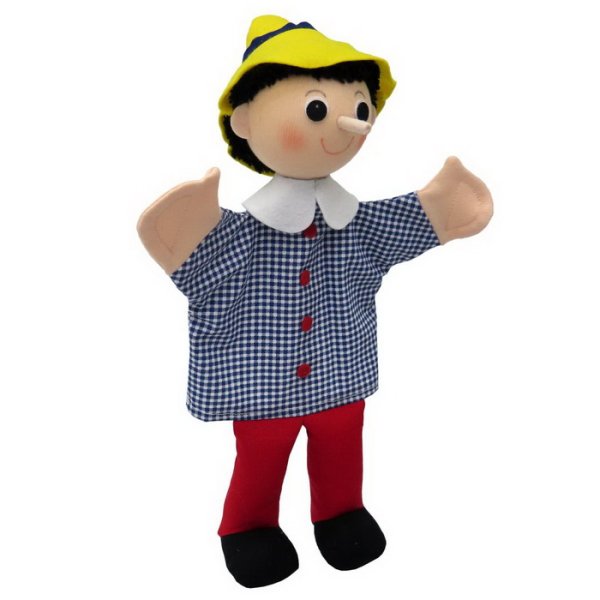 Maňuška s nohami Pinocchio, 32 cm