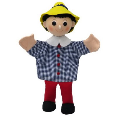 Maňuška s nohami Pinocchio, 32 cm