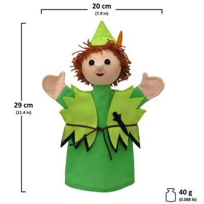 Maňuška klasická Peter Pan, 29 cm