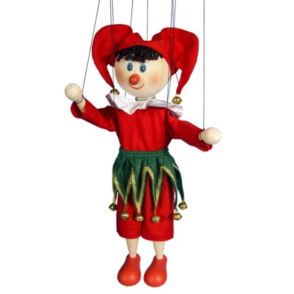 Drevená marioneta Gašparko, 35 cm